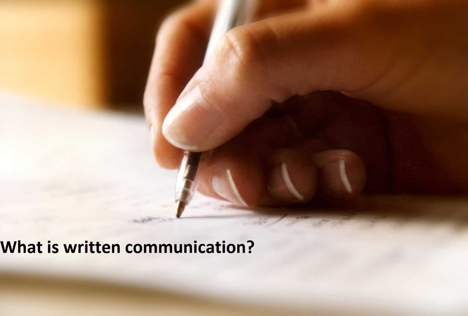 written speech communication