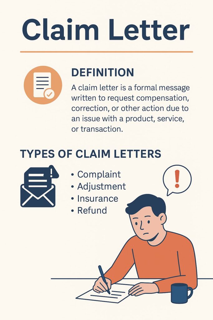 What is a Claim Letter? Definition, Types, Format, and Examples 1 Claim Letter