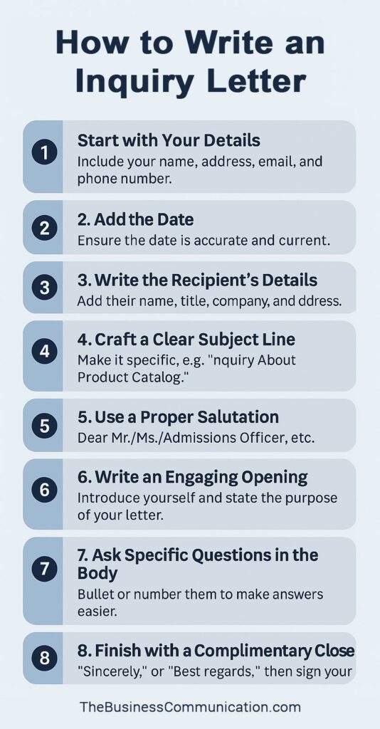 How to Write an Inquiry Letter