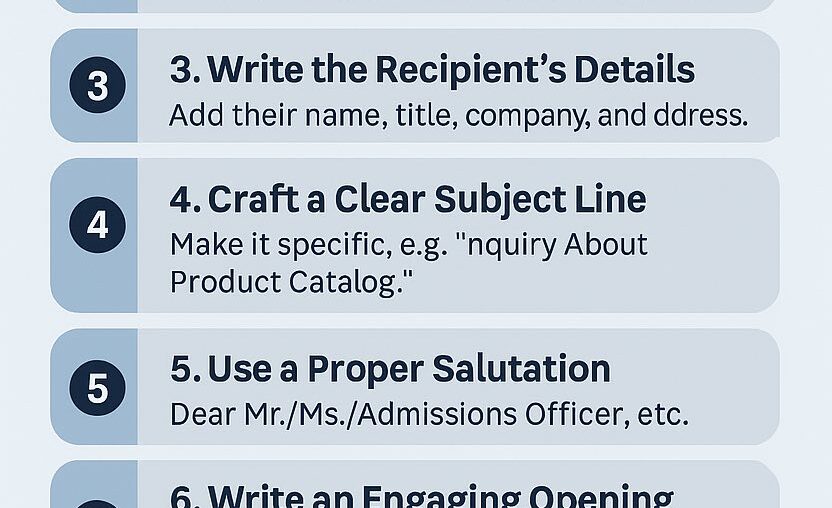 How to Write an Inquiry Letter: Step-by-Step Guide with Template
