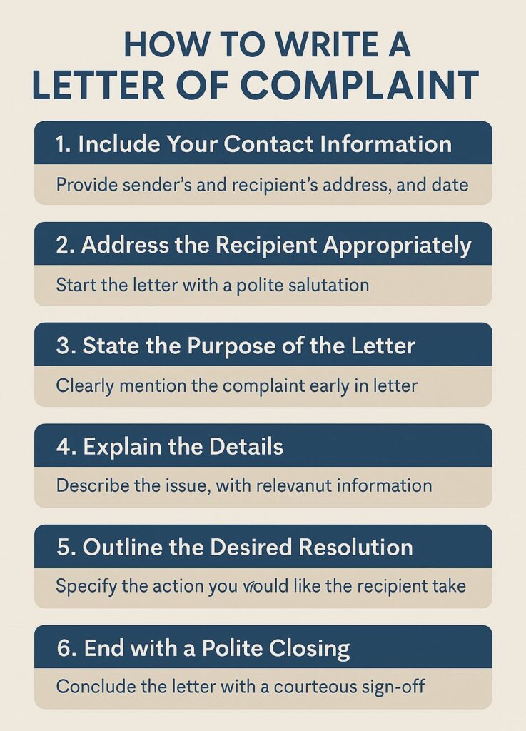 Letter of Complaint: How to Write a Complaint Letter 1 Letter of Complaint: How to Write