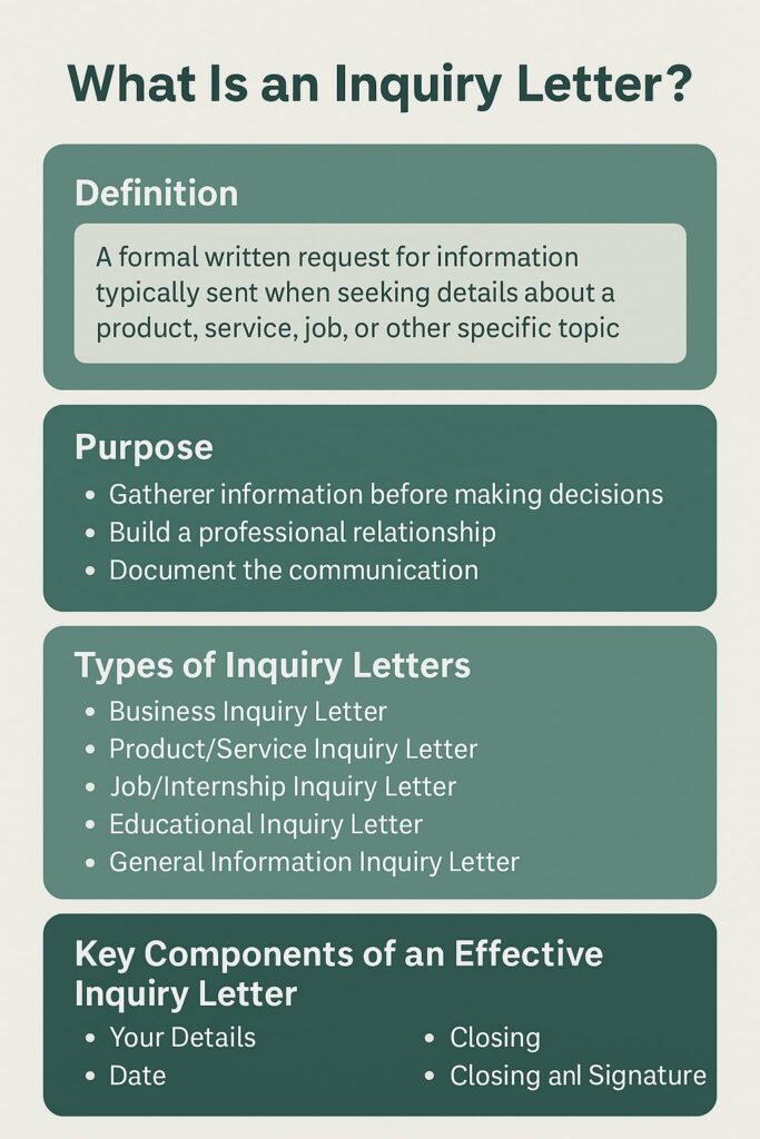 Inquiry Letter