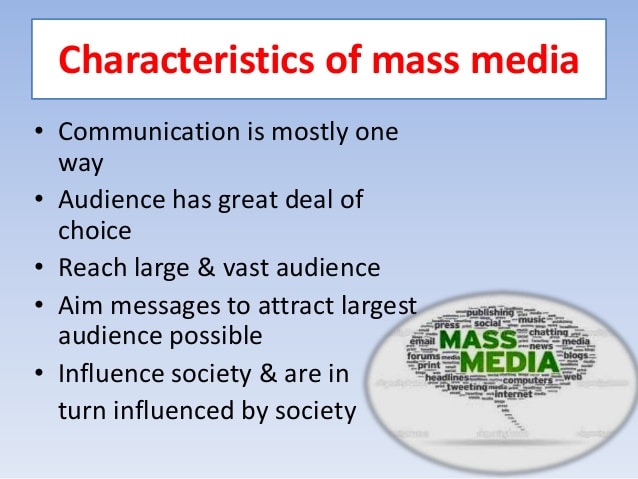 Definition of Mass Media by Different Authors