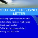 Importance of Business Letter