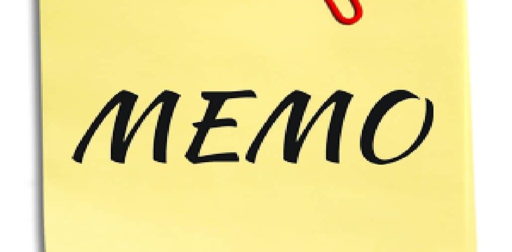 Importance of Memo