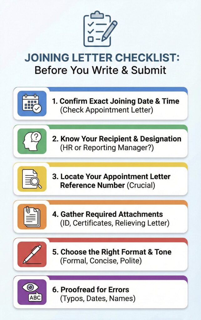 What is a Joining Letter? Format, Best Practices & 10 Free Templates 2 Joining Letter Checklist
