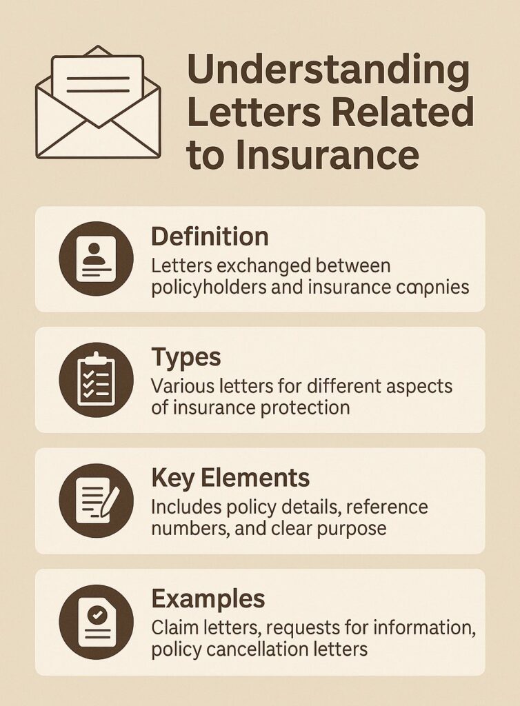 What is a Letter Related to Insurance? Meaning, Types, and Specimens 1 Understanding Letters Related to Insurance