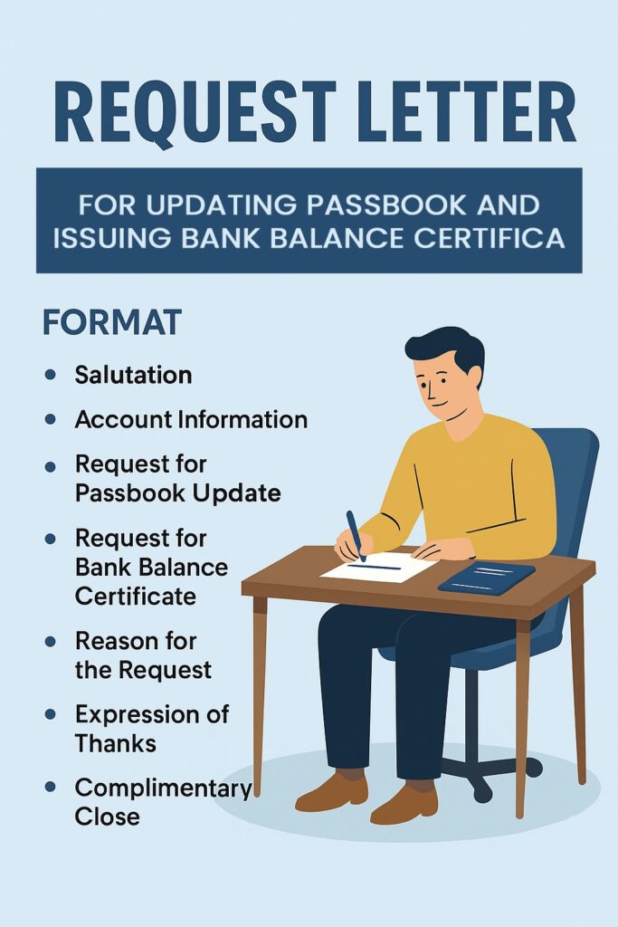 FOR UPDATING PASSBOOK AND ISSUING BANK BALANCE CERTIFICA