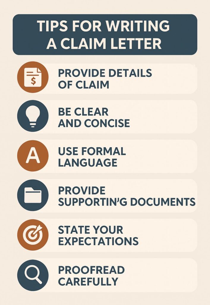Letter of Claim Example and Specimen | How to Write a Claim Letter 1 claim letter