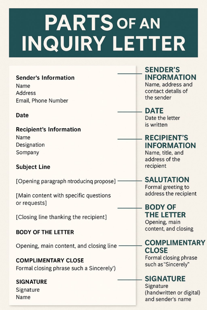 Inquiry Letter Format