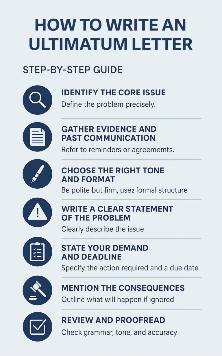 How to Write an Ultimatum Letter: Step-by-Step Guide + Free Template
