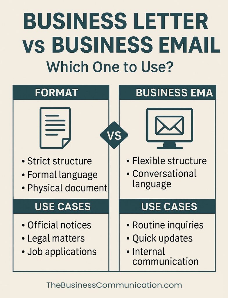 Business Letter vs Email
