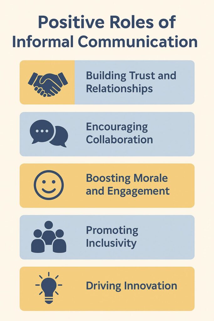 Positive Roles of Informal Communication